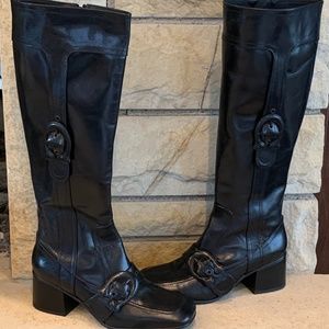 Coach Knee High Signature Buckle Rare Boots